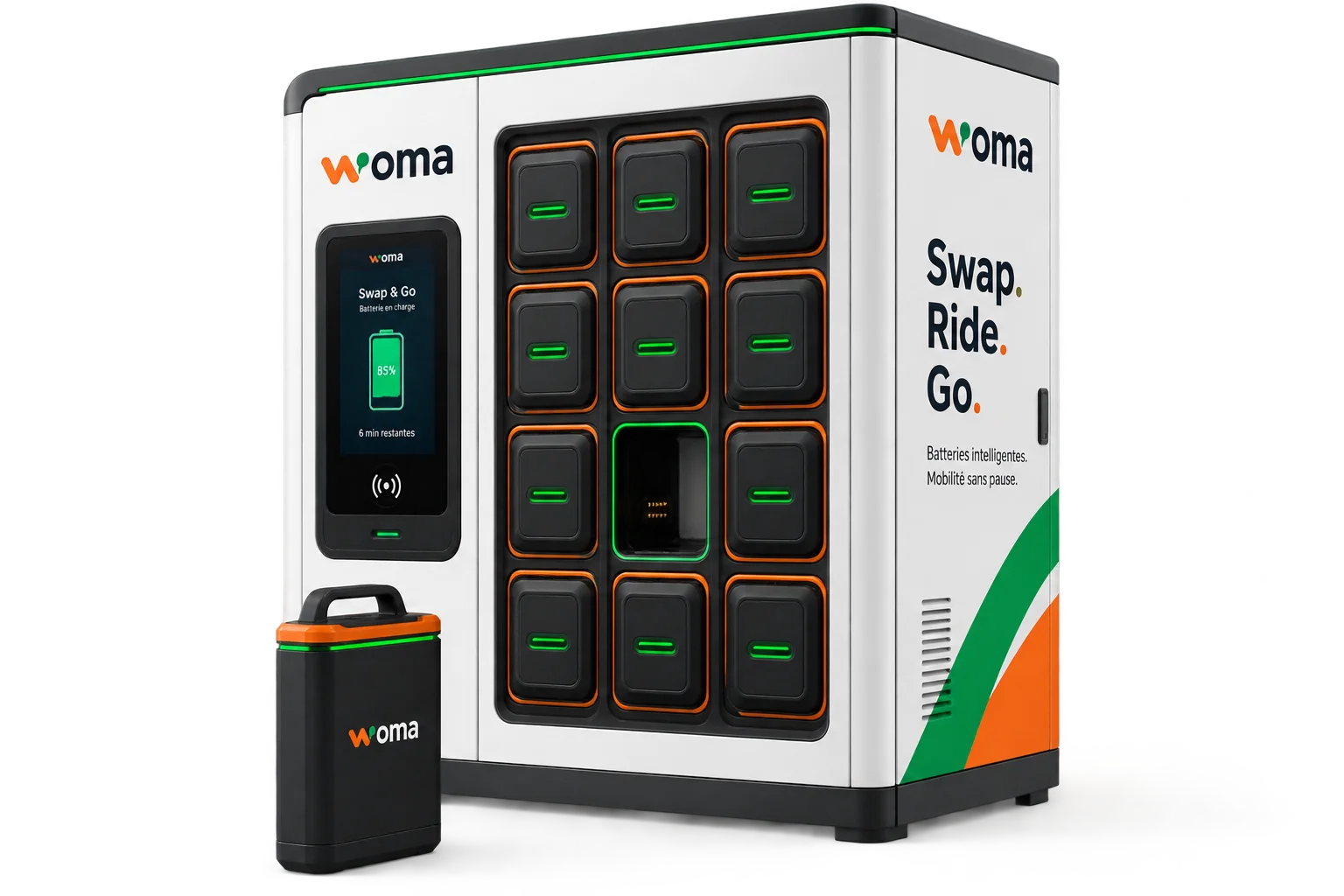 Armoire d'échange de batteries WOMA