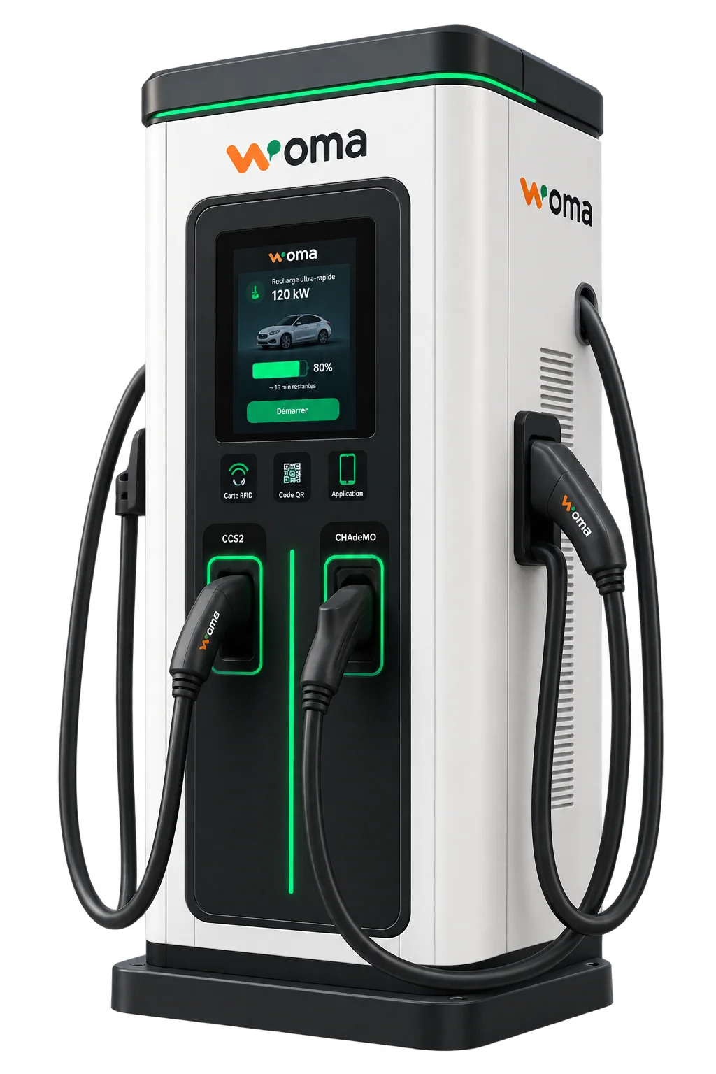 Borne Rapide DC 120 kW WOMA